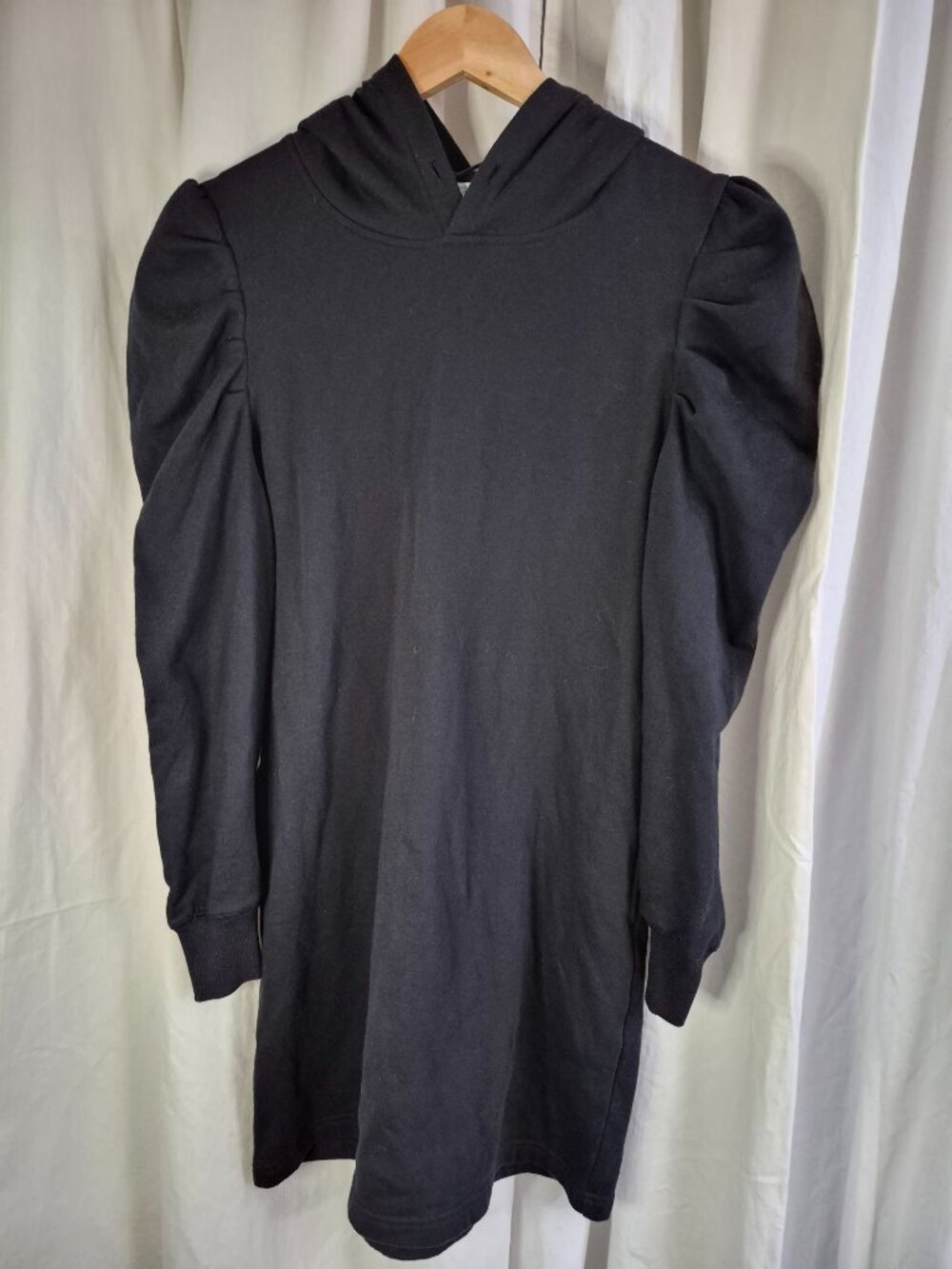Rebecca Minkoff Janine Medium Black City Classic Pullover Lounge Sweatshirt Dres - Picture 1 of 5
